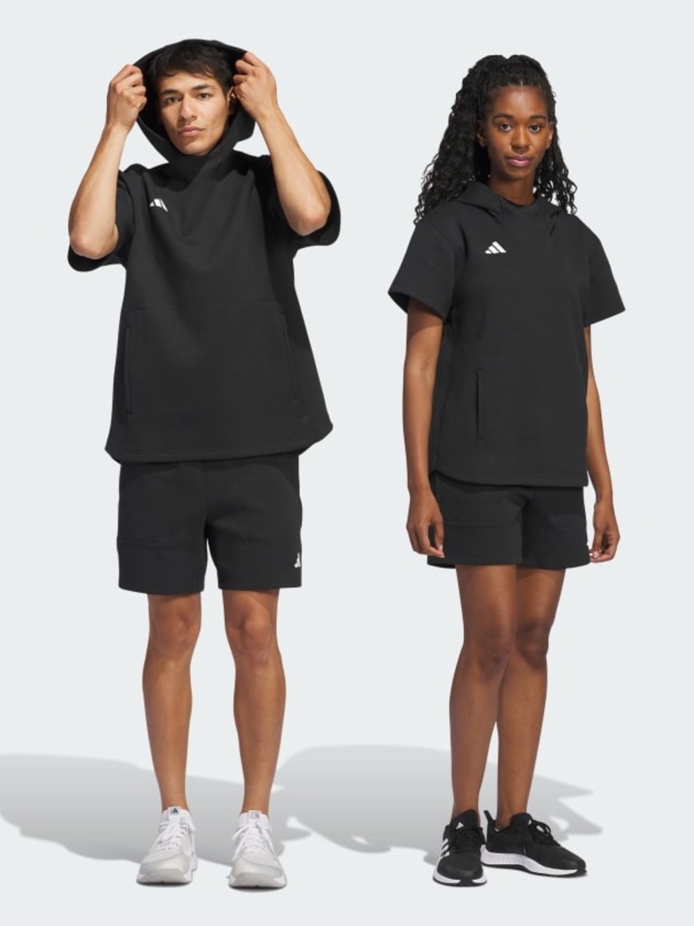 Adidas Dugout Short Sleeve Hoodie Black XL